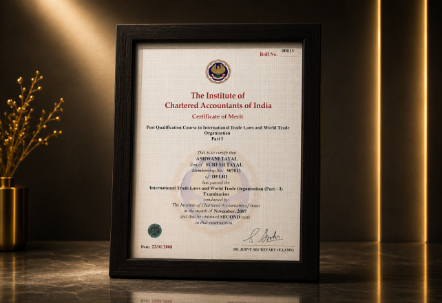 Internation Trade Laws and Work Trade Organisation Certificate