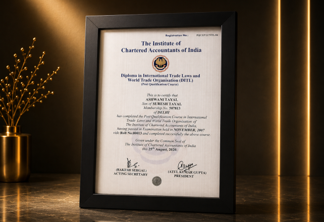 Diploma in International Laws and World Trade Organisation (DITL)